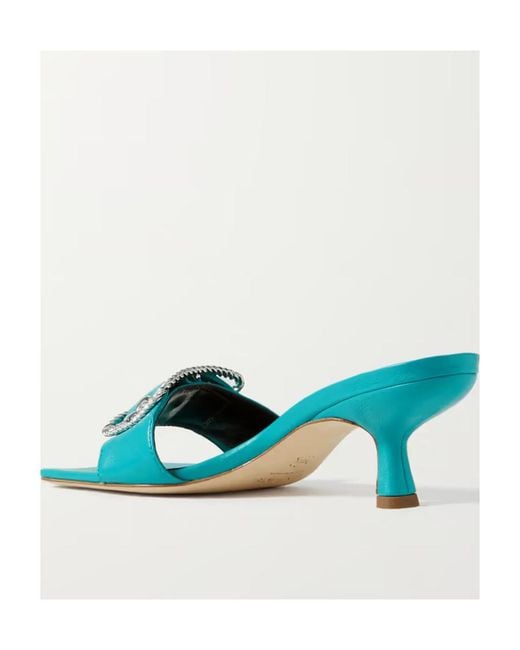 By Far Blue Davina Buckle Sandals