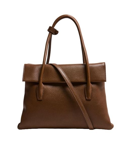 Miu Miu Brown Nappa Leather Archive Bag