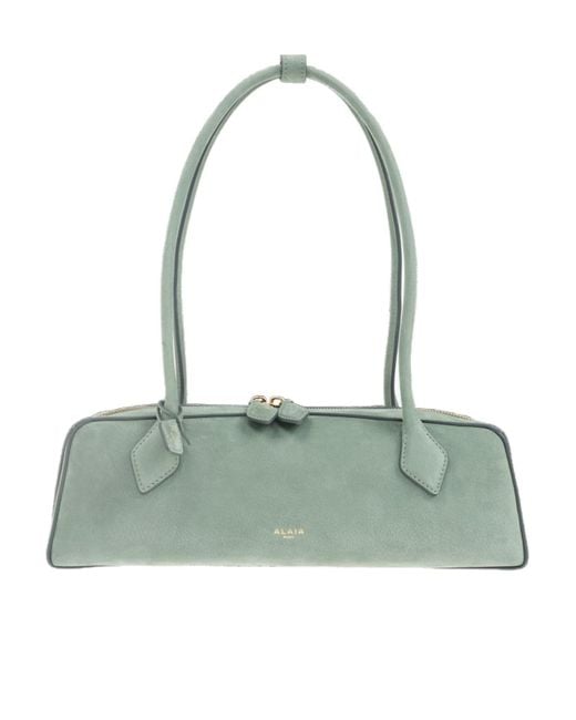 Alaïa Green Zipper Tote Bag