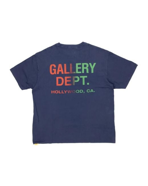 GALLERY DEPT. Blue Short-Sleeved T-Shirt for men