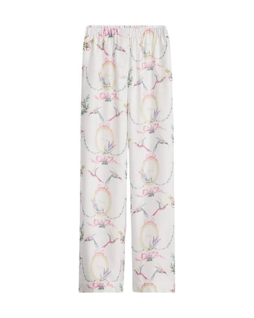 Dior White Qixi Pants