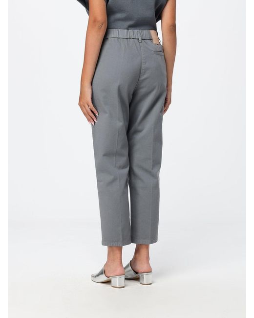Alysi Gray Elasticated Trousers