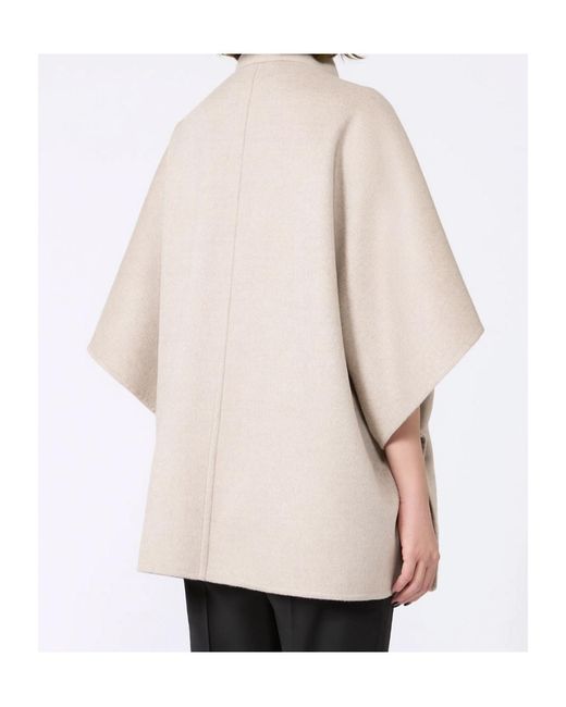Max Mara Natural Oversized Cape