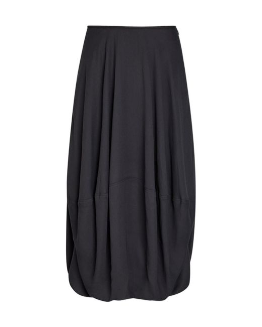 Lemaire Gray Chiffon Midi Skirt