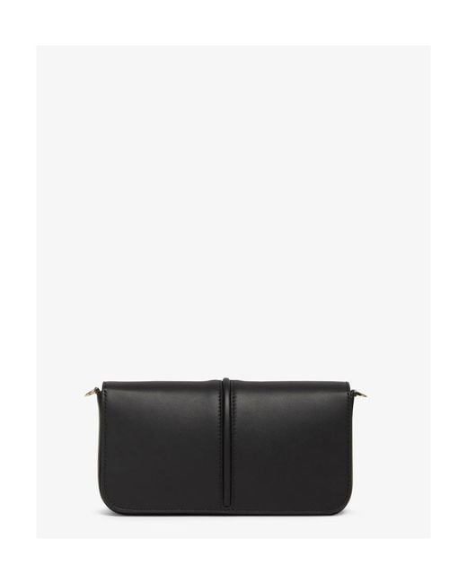 Fendi Black Graphy Logo Lettering Chain-Link Wallet