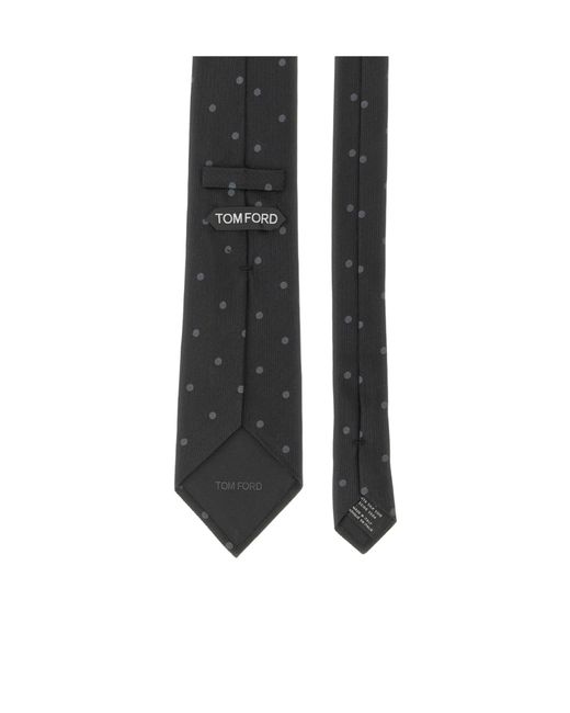 Tom Ford Black Polka-Dot Tie for men