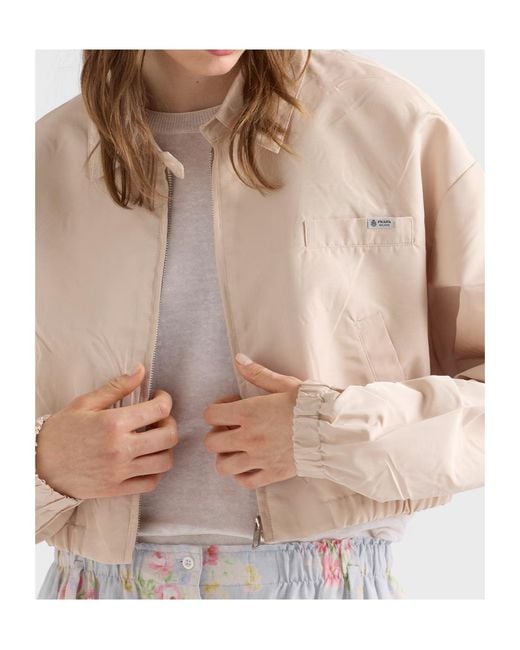 Prada Natural Faille Blouson Jacket