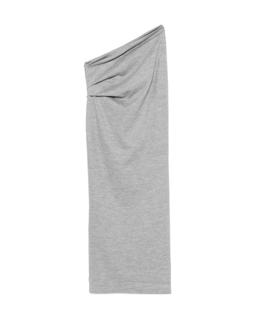 Entire studios Gray Draped Wool Skirt