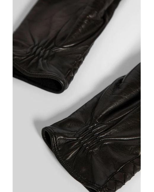 Bottega Veneta Black Intrecciato Gloves
