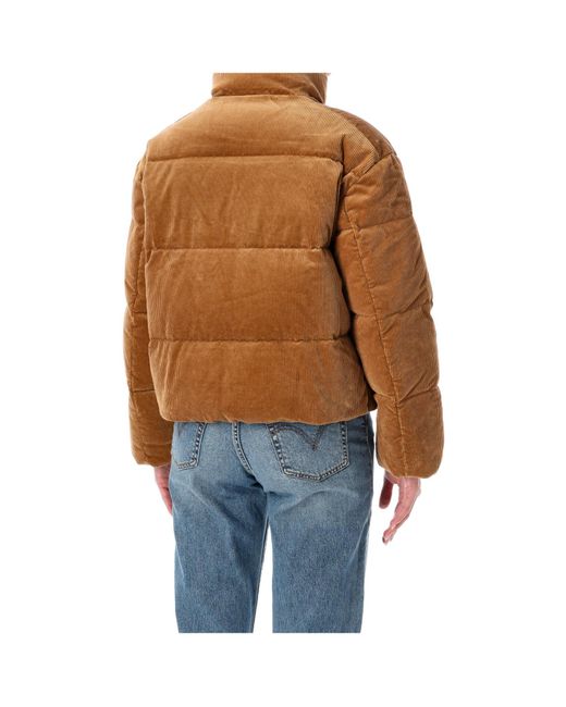 Polo Ralph Lauren Brown Zip-Up Quilted Jacket