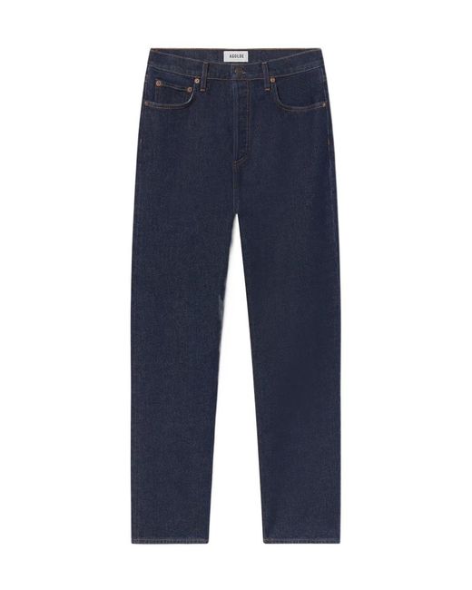 Agolde Blue 90's Pinch Waist Crop (Comfort Stretch)