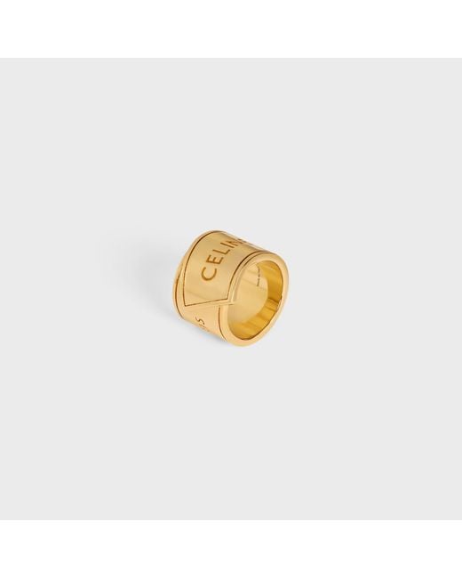 Céline Metallic Ribbon Large Ring
