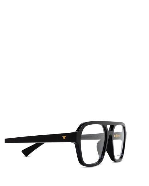 Bottega Veneta White Eyewear Square Frame Glasses for men