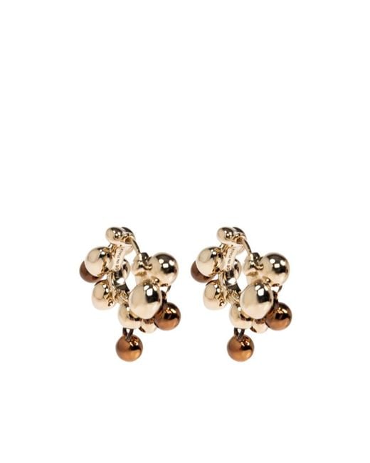 Lemaire Metallic Cluster Hoop Earrings