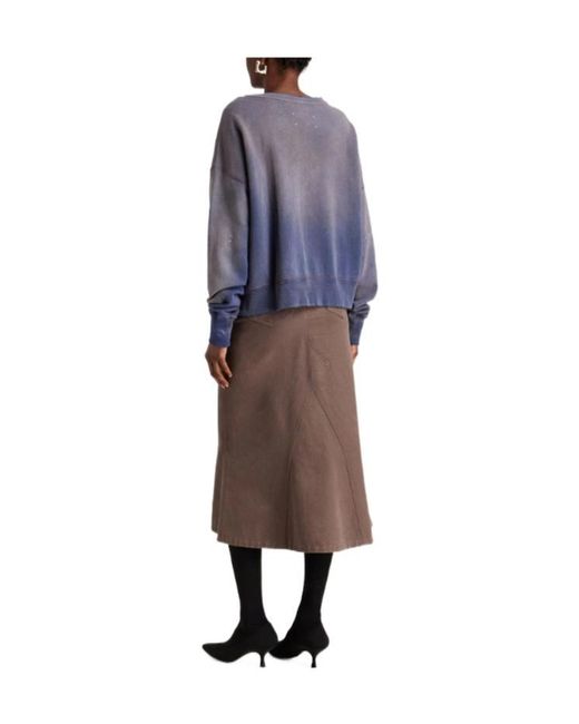 Maison Margiela Blue Solidcolor Longsleeve Sweatshirt