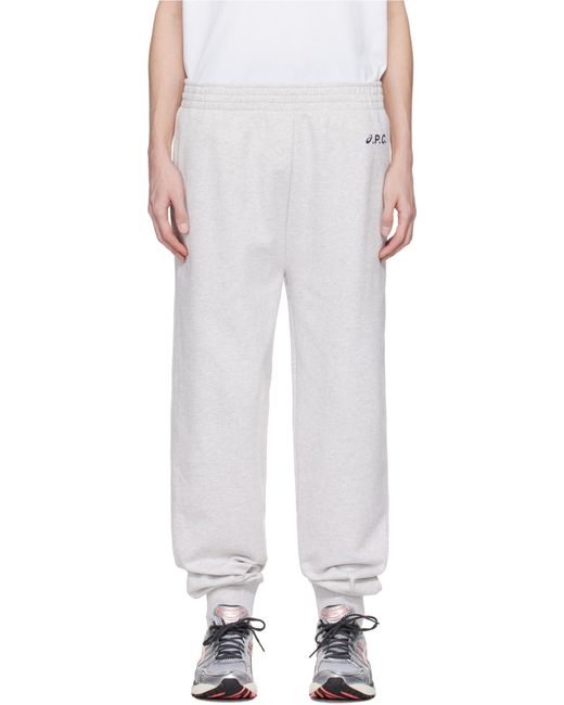 A.P.C. White Sweatpants for men