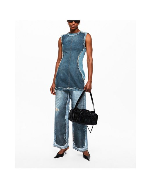 Acne Blue Loose Straight Jeans