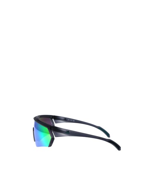 Adidas Green Cmpt Aero Shield Frame Sunglasses for men