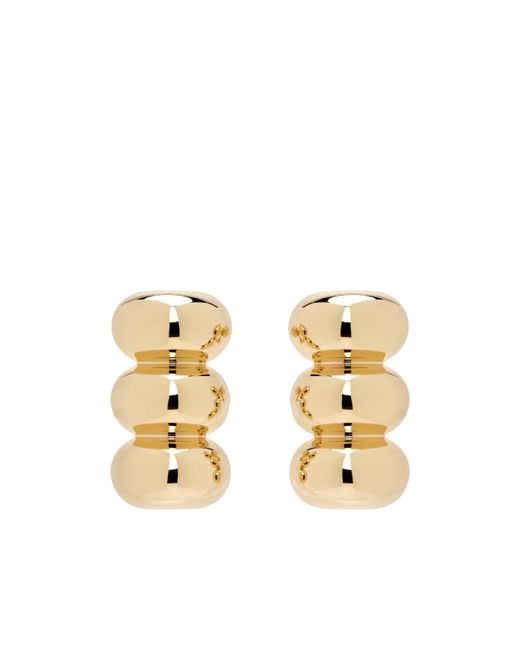 Alaïa Metallic Bumper Earrings
