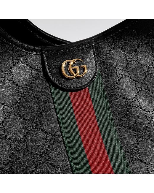 Gucci Black Giglio Large Tote Bag