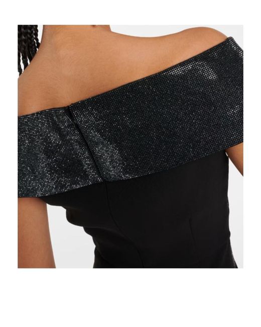 Roland Mouret Black Off Shoulder Dress