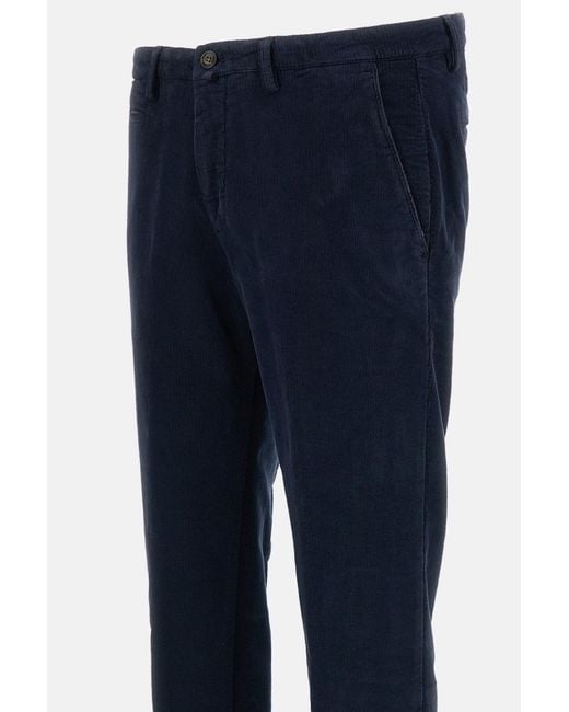 Briglia 1949 Blue Casual Pants With Belt Loops for men