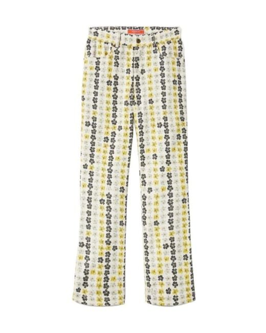LaDoubleJ White The Cropped Flare Jean