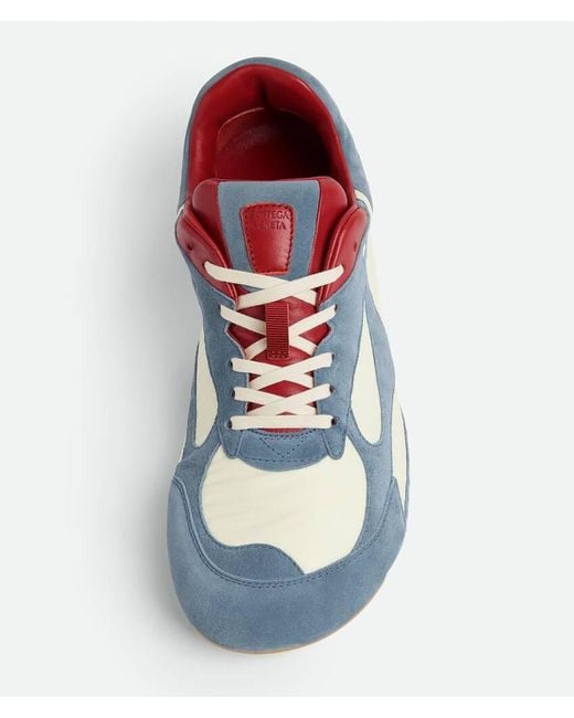 Bottega Veneta Blue Orbit Flash Low-Top Sneakers for men