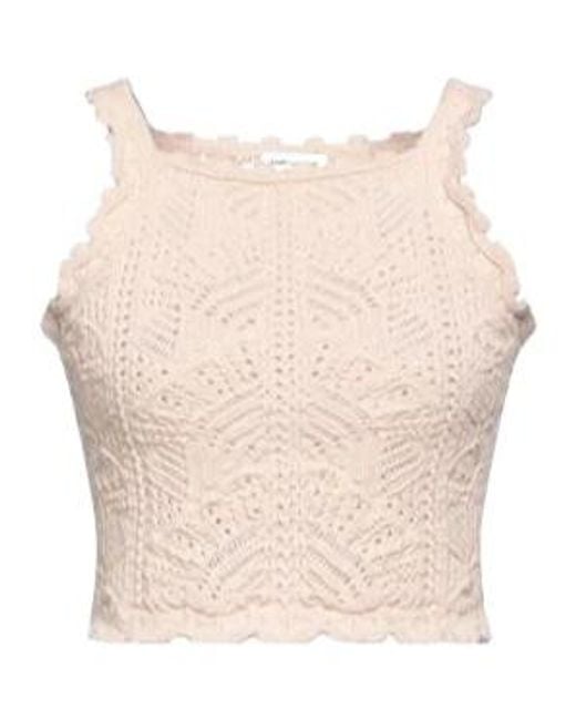 Saint Laurent Natural Cropped Slim-Fit Solid Camisole