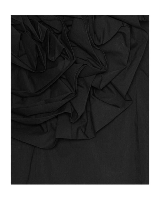 ROTATE BIRGER CHRISTENSEN Black Floral Accent Mini Dress