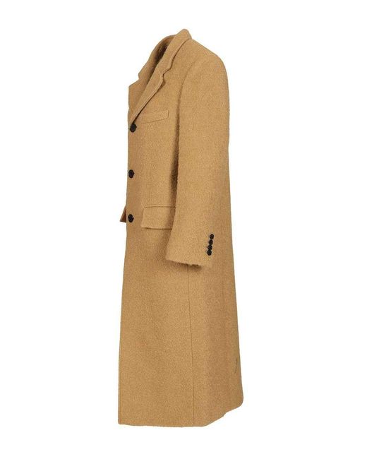 DUNST Natural Boucle Wool 3-Button Coat