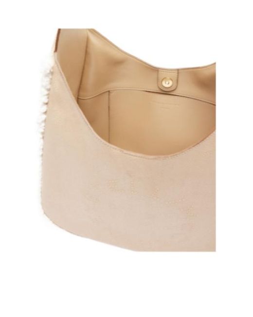 Stella McCartney Natural Minimalist Wide-Strap Shoulder Bag