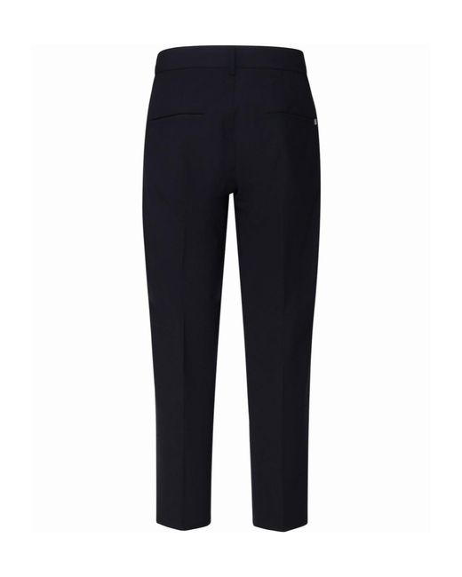 Dondup Blue Cigarette Fit Wool Pants for men
