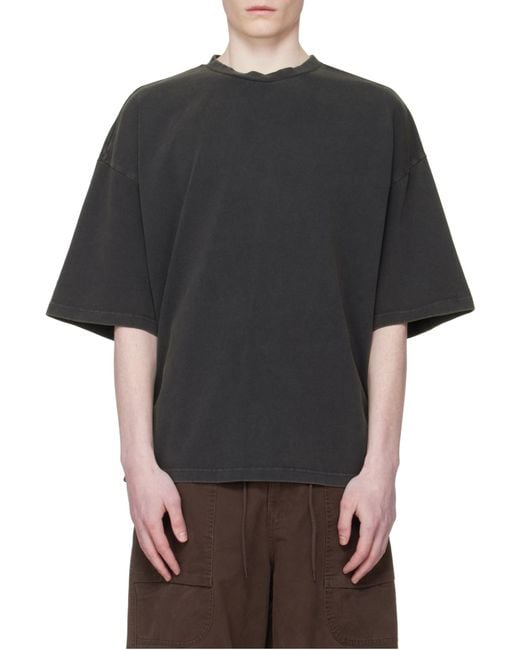 Entire studios Black Oversized Boxy T-Shirt for men