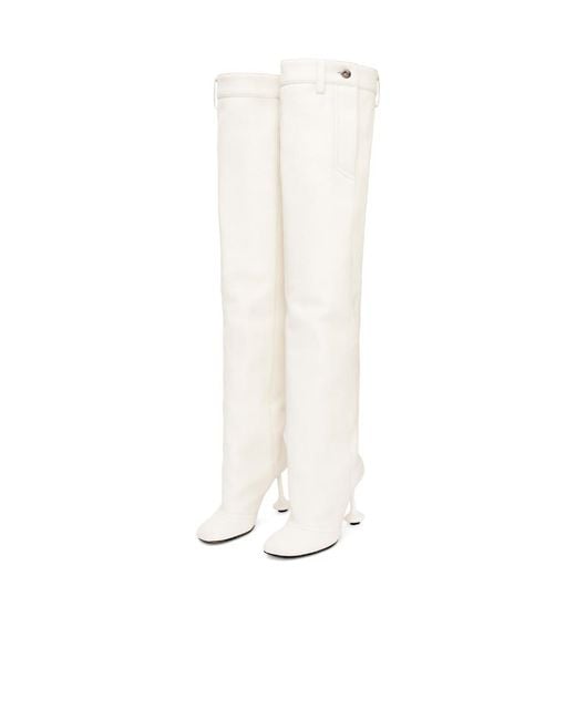 Loewe White Toy Over The Knee Boot