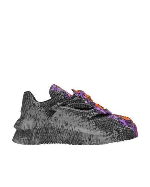 Versace Multicolor Odissea Python Greca-Print Sneakers for men