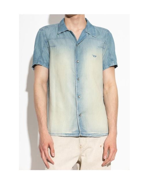 DIESEL Blue D-Clarivo-S Shirt for men