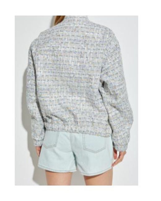 IRO Gray Noemy Tweed Buttoned Jacket