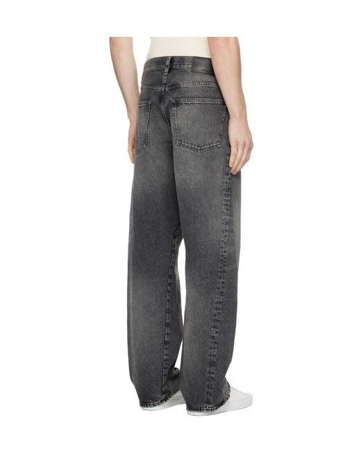 sunflower Gray Wide Twist Jeans for men