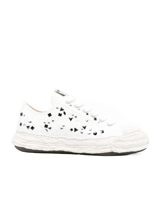 Maison Mihara Yasuhiro White Peterson 23 Embellished Low-Top Sneakers for men