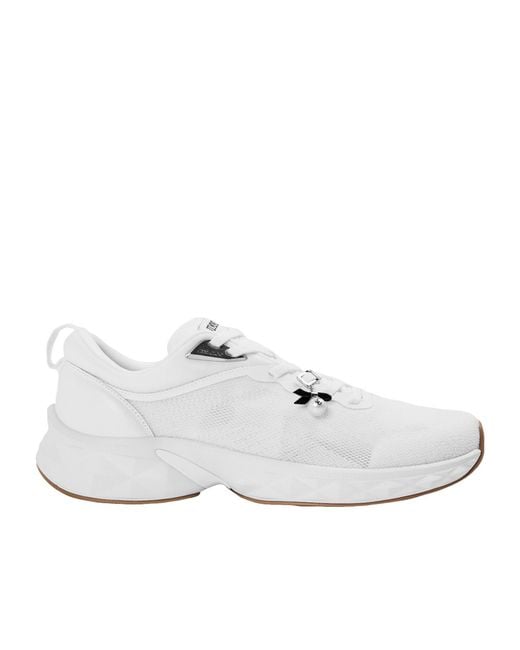 Jimmy Choo White Solid Color Sneakers