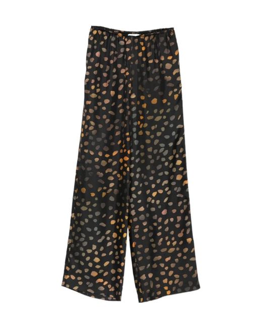Nanushka Black Arvenn Twill Satin Pants