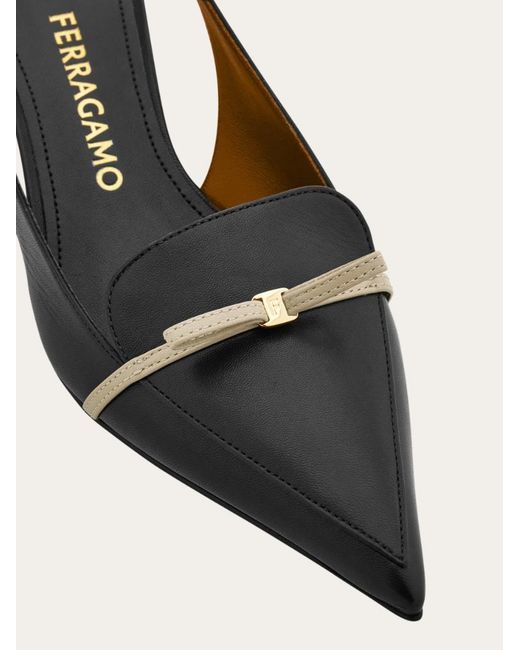 Ferragamo Multicolor Ferragamo Pointed Toe Slingback Pumps