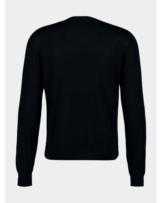 Tom Ford Blue Crewneck Knitted Top for men