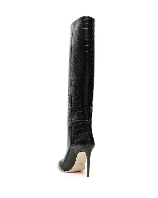 Paris Texas Black High-Heeled Over-The-Knee Boots