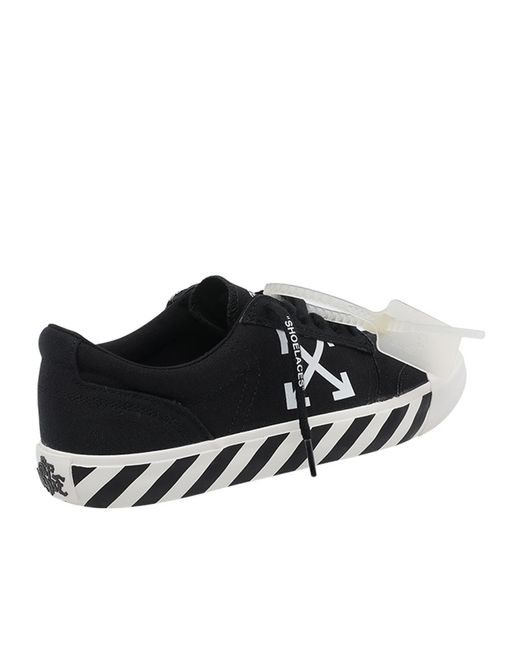Off-White c/o Virgil Abloh Black Vulcanized Low-Top Sneakers for men
