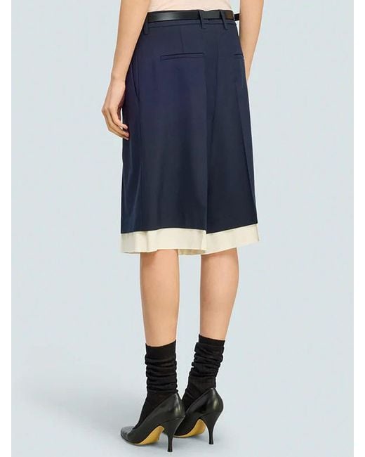 Semicouture Black Straight-Leg Shorts