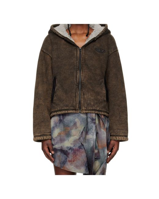 DIESEL Brown F-Ella Zip Jacket