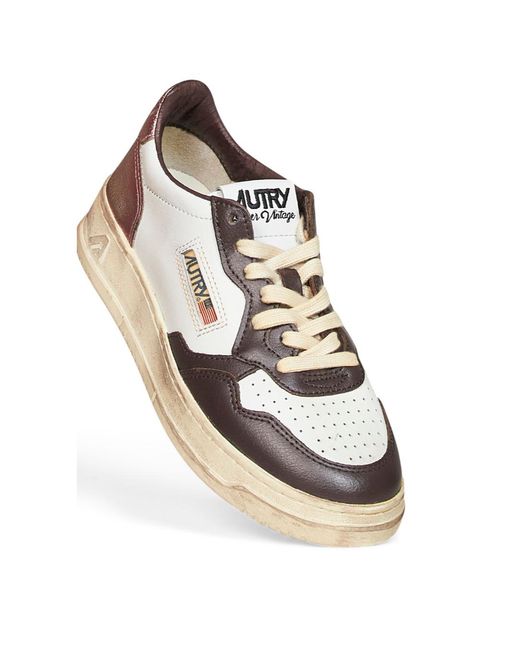 Autry Multicolor Perforated-Toe Metallic-Insert Sneakers