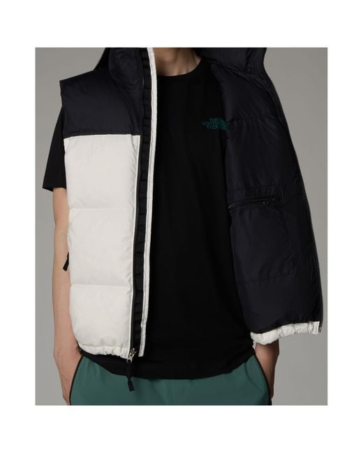 The North Face Black 1996 Retro Nuptse Puffer Gilet for men